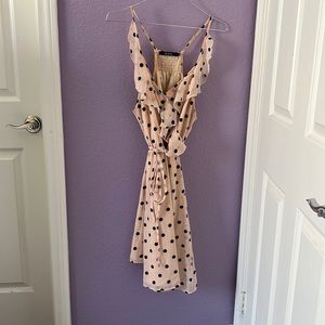Blush Polka Dot Dress